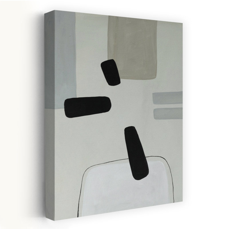 «Floating Minimalist Shapes Abstract Contemporary Elegant», reproduction d'art murale, H 60 po x l 40 po