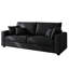 Causeuse 69 po en cuir Air, causeuse moderne Mid-Century-1891945570