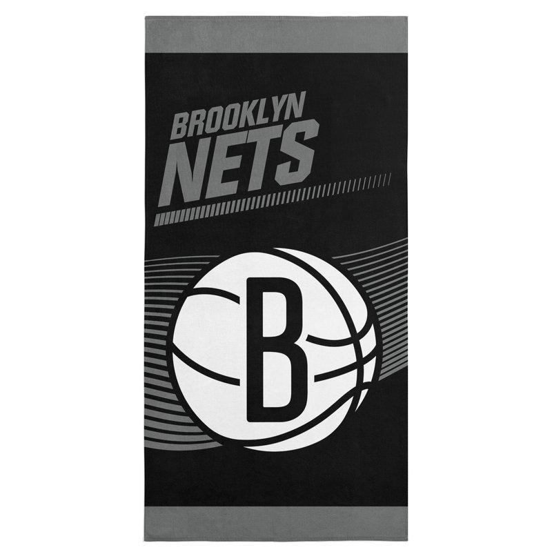 Serviette de plage 30 po x 60 po NBA Brooklyn Nets