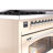ILVE Nostalgie II Series 48 inch Dual Fuel Range with 8 Sealed Burners, Griddle (Glass Door)-98196473-98196504