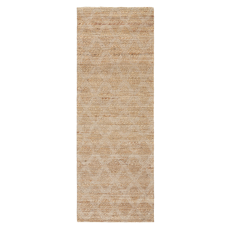 Town & Country Terra Sol Interwoven Diamond Hand-Knotted Area Rug, Runner 2'5" x 7"