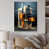 White Floater Framed