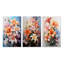 «Lilies Représentation multicolore acrylique III», 3 pièces sur toile-1405953306-1405953304