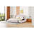 Aretin Upholstered Wingback Bed and 4 Drawers,Storage Bed,Platform Bed,Bed Frame-413227124