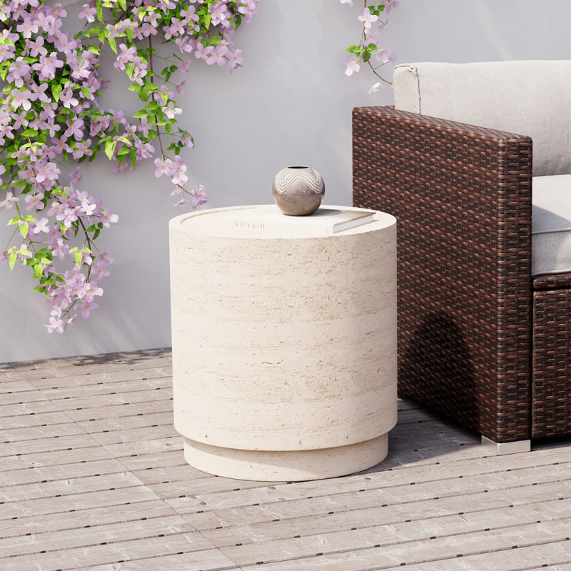 Table d'appoint en béton pour l'extérieur, 1