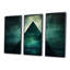 «Green Abstract Echoes of Pyramid III» - art mural géométrique-1964248848-1964248851