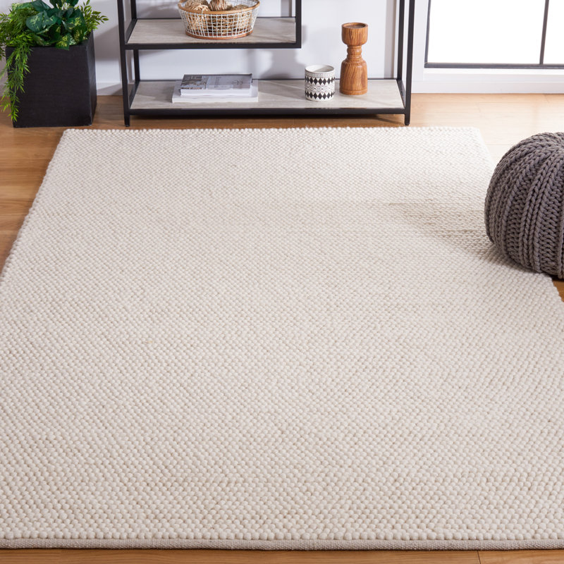 Natura Striped Area Rug In Ivory / Beige, Rectangle 183 x 274 cm, Ivory