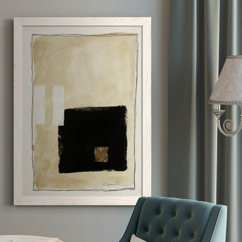 Thorkil Inner Musing I, reproduction d'art sur toile, Blanc, H 37,5 po x l 27,5 po x P 1 po