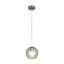 Luminaire suspendu en verre martelé bleu Mackey Azura-1755799784