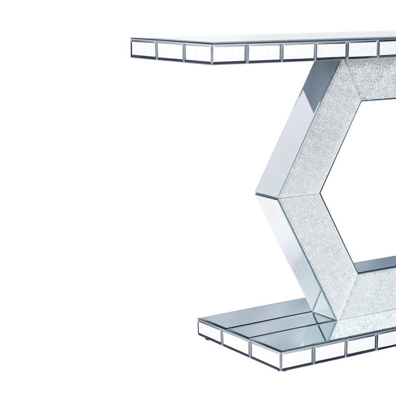 Miroir d'entrée hexagonal en cristal Sparkling
