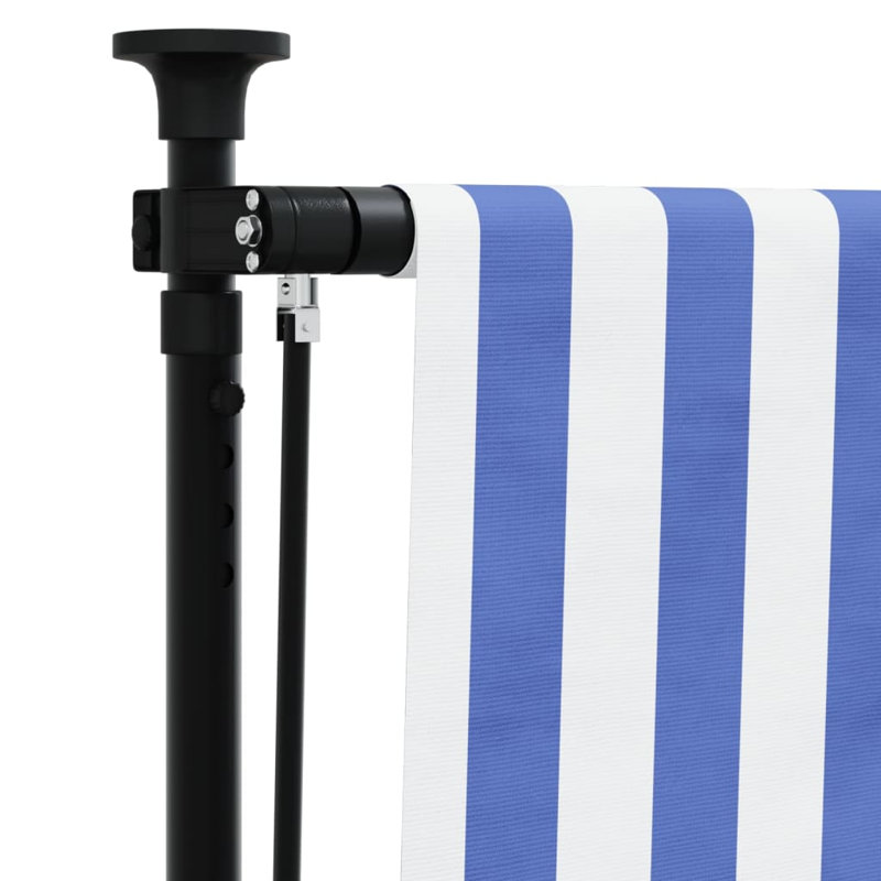 Store extérieur vidaXL bleu et blanc, L 59,1 po x L 106,3 po, Bleu