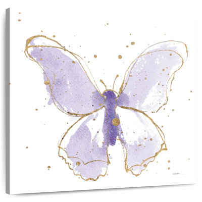 Papillons dorés lavande Brampt