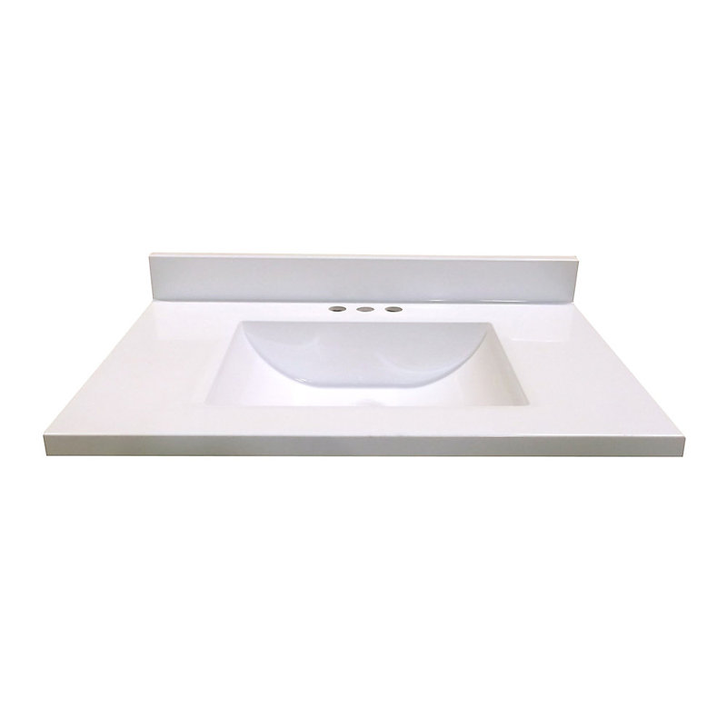 Plateau de meuble-lavabo simple 31 po