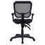 Chaise de bureau pivotante noire avec accoudoirs