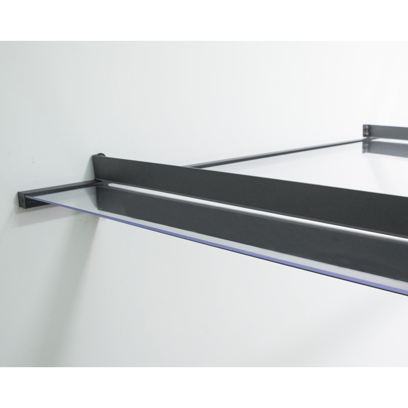 Palram - Canopia Nancy 5 ft. W x 3 ft. D Acrylic Clear Slope Stationary Door and Window Awning
