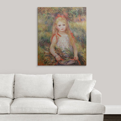 " Little Girl Carrying Flowers, Or The Little Gleaner, 1888 " by Pierre-Auguste Renoir