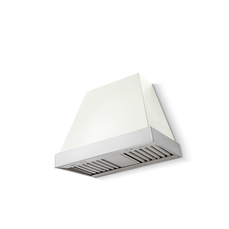 Euclid 36 X 30 Hood 600 CFM, Polished Chrome, White