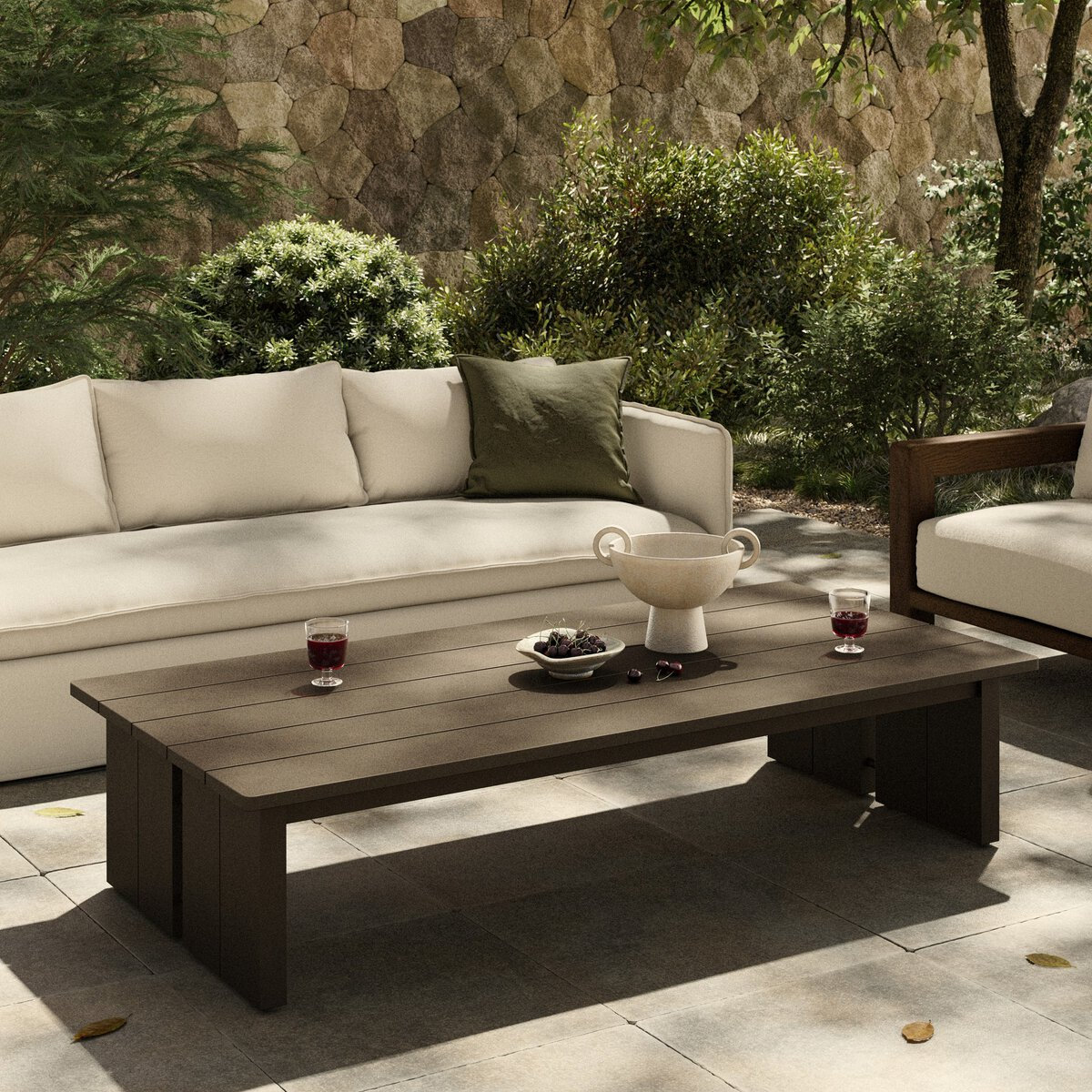 70'' Aluminum Outdoor Coffee Table