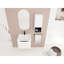 Armoire de salle de bain 24 po avec lavabo en céramique et boîte latérale