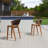 Patio Bar Stool with Cushion-1136818855