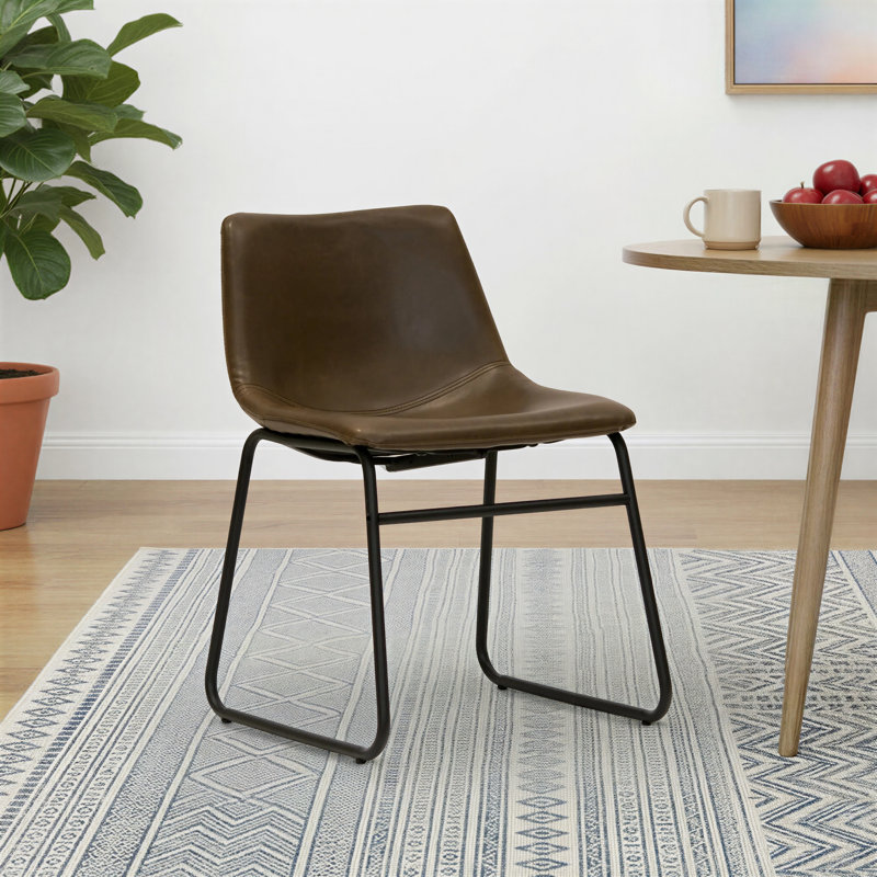 Chaise d'appoint Tyrone, Brun foncé