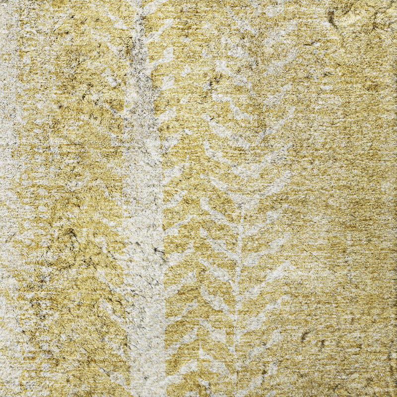 Tapis à poils longs de qualité supérieure lavable à la machine Dream ADS694, Doré, 8 pi x 10 pi