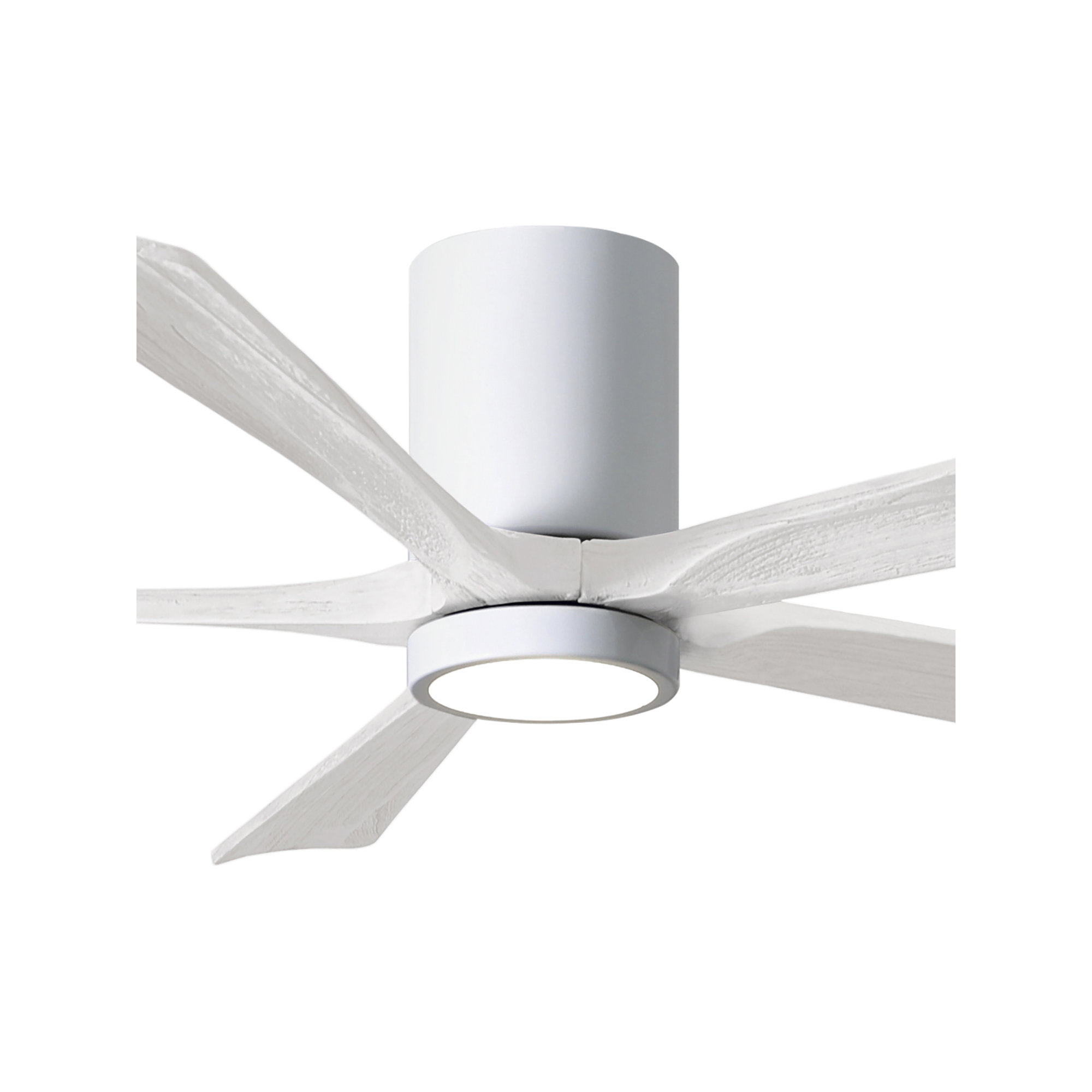 Irene 5 - Blade LED Ceiling Fan with Light Kit Included, Matte White, 60", Gloss White