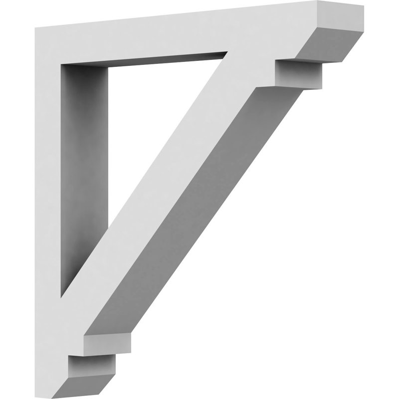Endurathane Ashford Bracket, 2"W x 11 7/8"D x 11 7/8"H, Factory Primed, 2"W x 11 7/8"D x 11 7/8"H