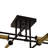 4 - Light Black And Gold Sputnik Linear Semi Flush Mount