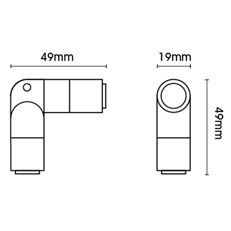 Curtain Hardware Accessory, 4.9cm H x 4.9cm W x 4.90cm D, Black Nickel