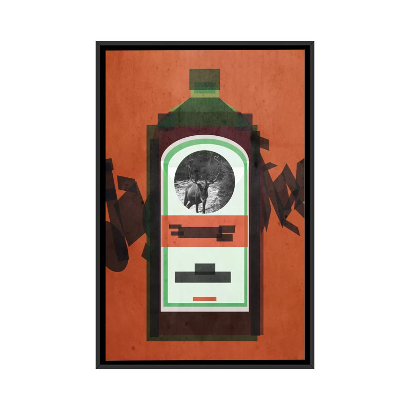 « de l’est », impression sur toile tendue, Toile avec cadre noir, H 26 po x l 18 po x P 1,5 po, Pas de tapis