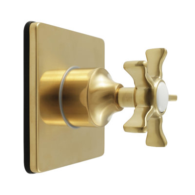 Kingston Brass Hamilton Single-Handle Three-Way Diverter Valve With Square Trim Kit