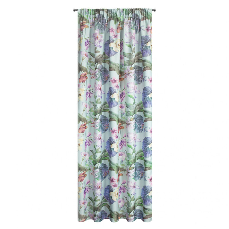 Santaquin Eyelet Semi Sheer Curtain, Violet