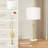 Adjustable Height Modern Table Lamps Set Of 2, 3-Way Dimmable LED Bulbs,  Fabric Shade-640880377-640880376