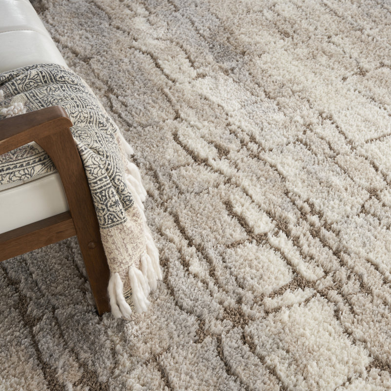 Ilgar Ivory Area Rug, Rectangle 7' x 10'