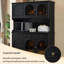 Armoire latérale de rangement en bois massif de style américain-2045281007