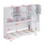 Lit escamotable mural avec placard et bureau Murphy