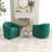 Annelotte Velvet Swivel Barrel Chair-797866483