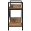 64cm H x 100cm W Steel Etagere Bookcase-1352175069