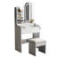 Meuble-lavabo blanc avec miroir et lumières