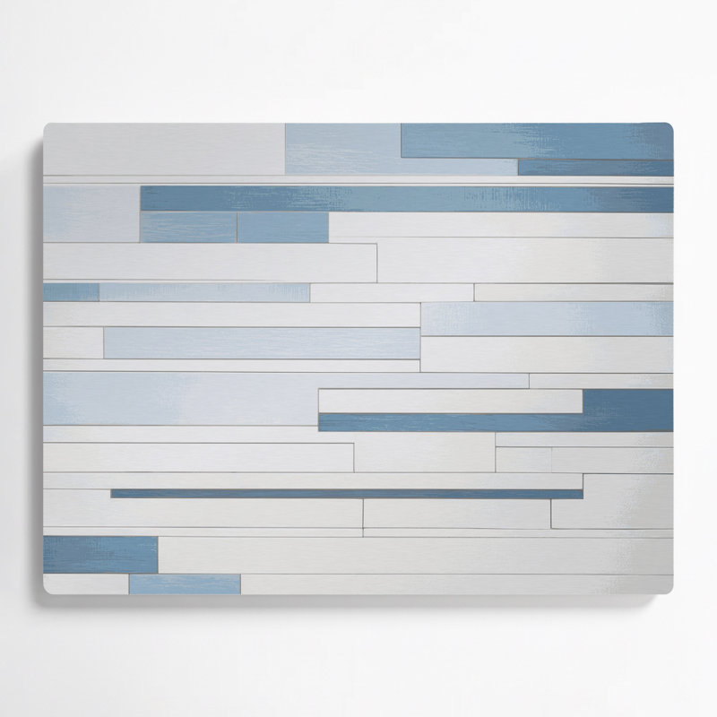 Minimalisme 96, art mural gris en métal, H 24 po x l 36 po