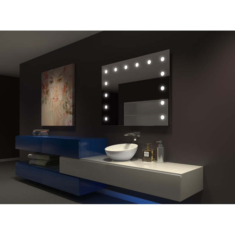 Meuble-lavabo éclairé Hollywood Miroir
