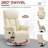 Manual Recliner Chair For Adults, Adjustable Swivel Recliner With Footrest, Padded Arms, PU Leather Upholstery And Steel Base For Living Room-339633813