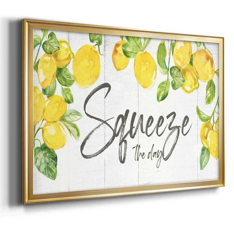 Lemon Squeeze, reproduction d'art sur toile, H 14 po x l 20 po x P 1,5 po, Or