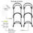Imroz Wall Mounted Wine Bottle Rack in Black