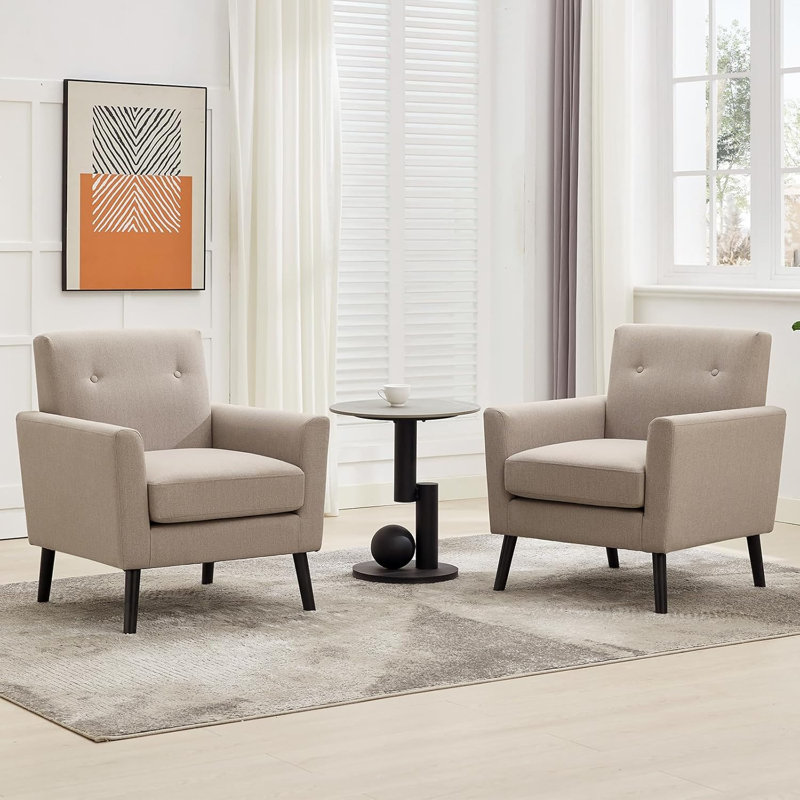 Upholstered Accent Chair, Grey