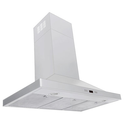 PROLINE 36" 600 CFM Convertible Wall Mount Range Hood in Brushed Stainless Steel