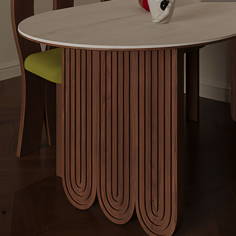 Table de salle à manger française moderne, H 29,53 po x L 55,12 po x l 31,5 po