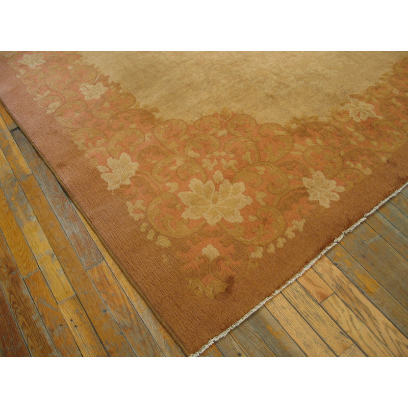 Tapis décoratif décontracté de couleur crème à couleur crème