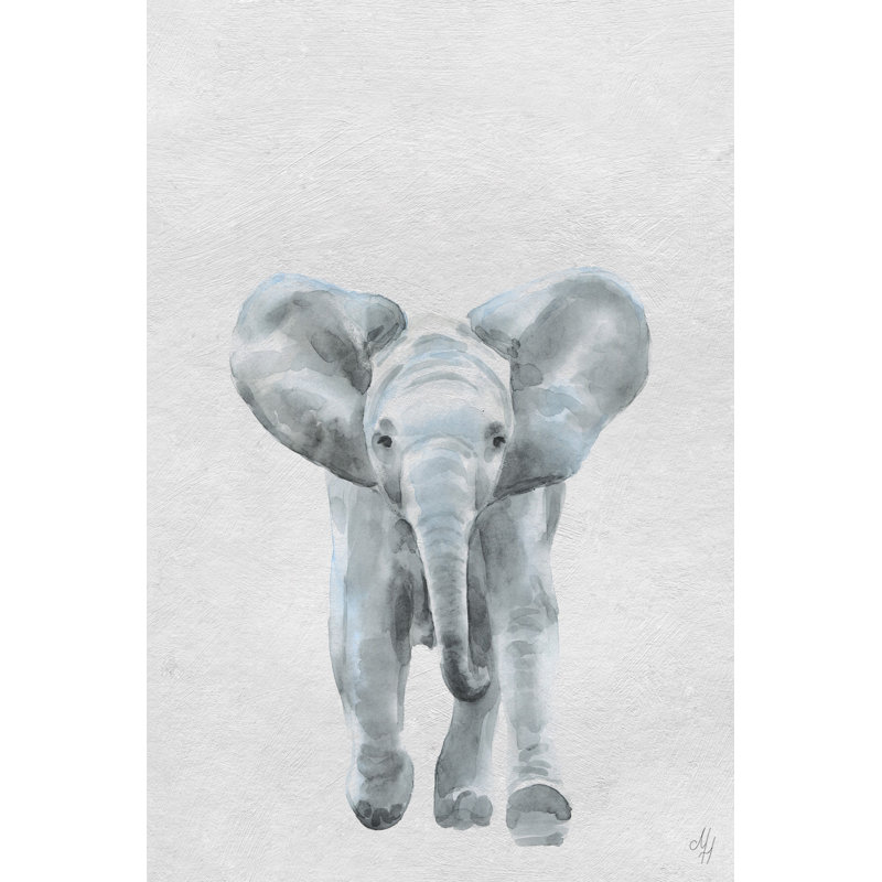 «Here Goes the Elephant II», reproduction sur toile, H 12 po x l 8 po x P 1,5 po